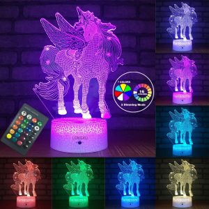 Unicorn Lamp Night