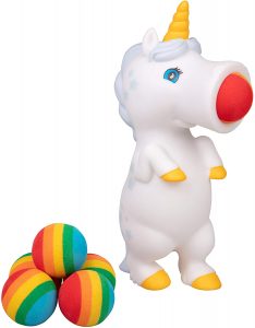 White Unicorn Popper Toy